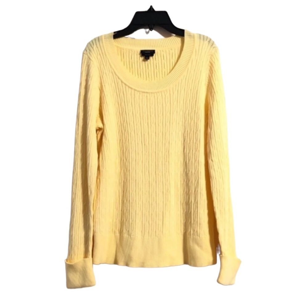 Talbots Yellow Pima Cotton Long Sleeve Shirt